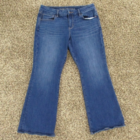 American Eagle Outfitters Denim - American Eagle Jeans Women's 12 X-Short Dark Wash Curvy Kick Boot Stretch Denim